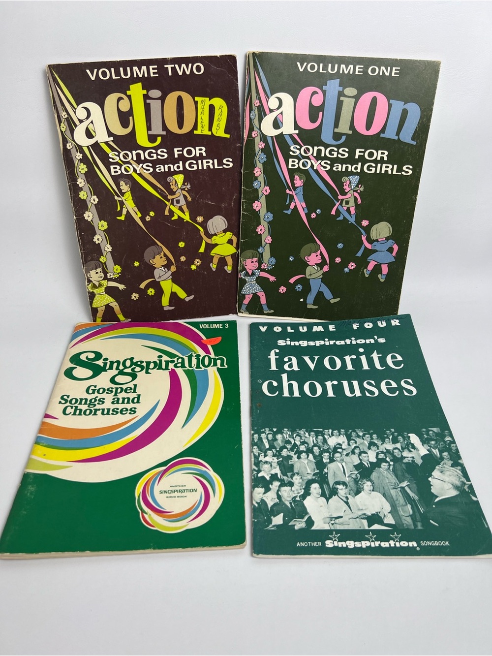 Lot of 4 VTG 1940’s Singspiration Children Songbooks Choruses Gospel